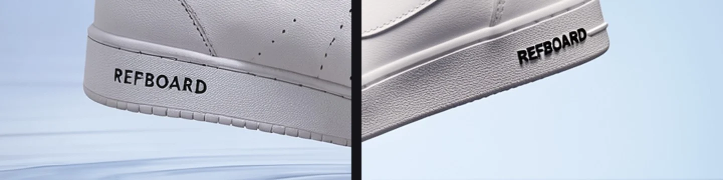 Heel text at full resolution, FLUX 3 left, FLUX.2 right